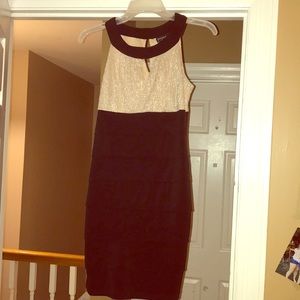 Beautiful gold and black mini dress